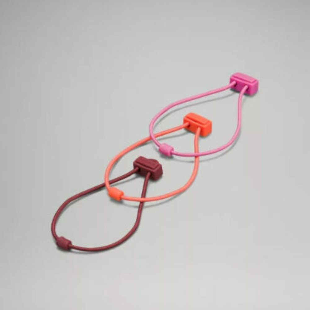 Lululemon Athletica Adjustable Hair Tie 3 Pack DESIGNED FOR ON THE MOVE-NWT